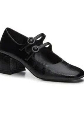 Steve Madden Jazalyn Mary Jane Pump Heels Shoe Black Size 8.5